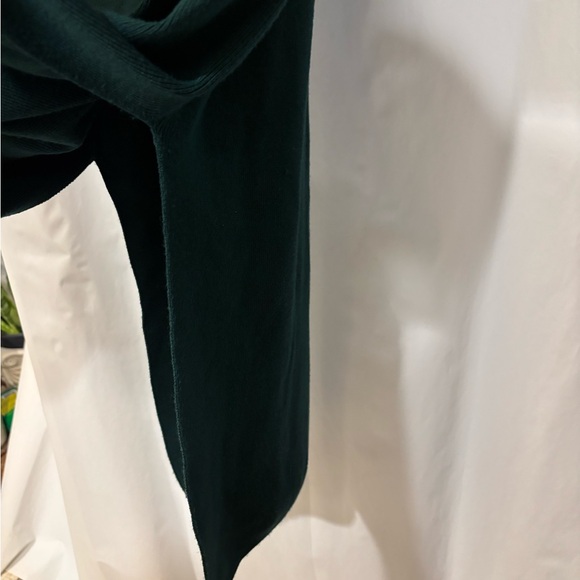 Olive Green Sweater Maxi Dress - Picture 3 of 4